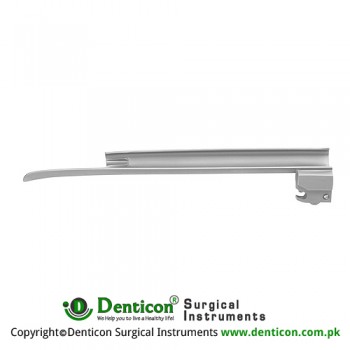 MaxBright™ Fiber Optic Miller Laryngoscope Blade Fig. 3 - For Women Stainless Steel, Working Length 170 mm
